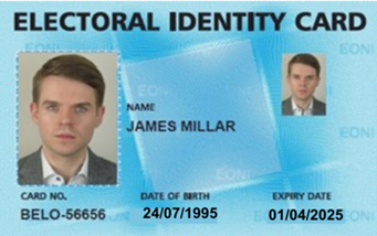 Expired Electoral ID card