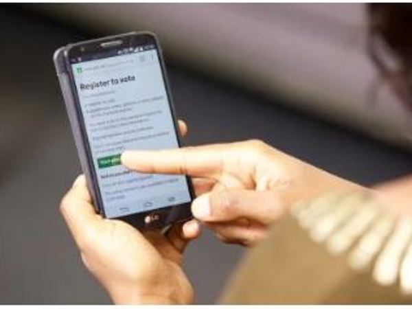 Person using smartphone